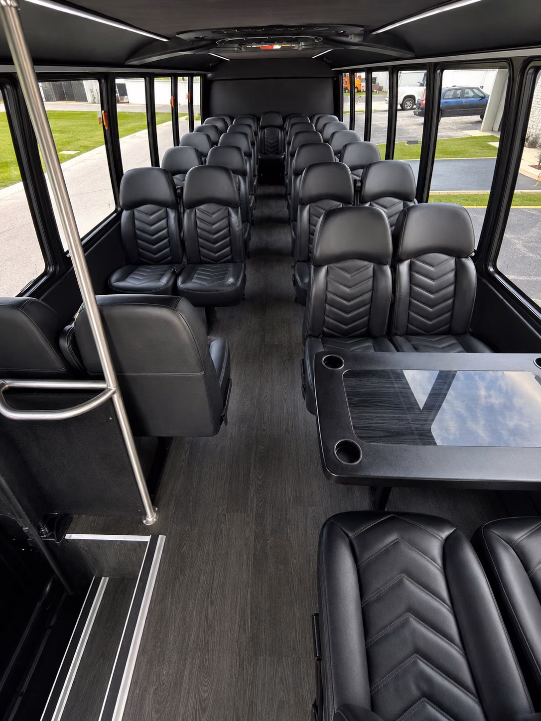 palm bay 18 passenger minibus inside