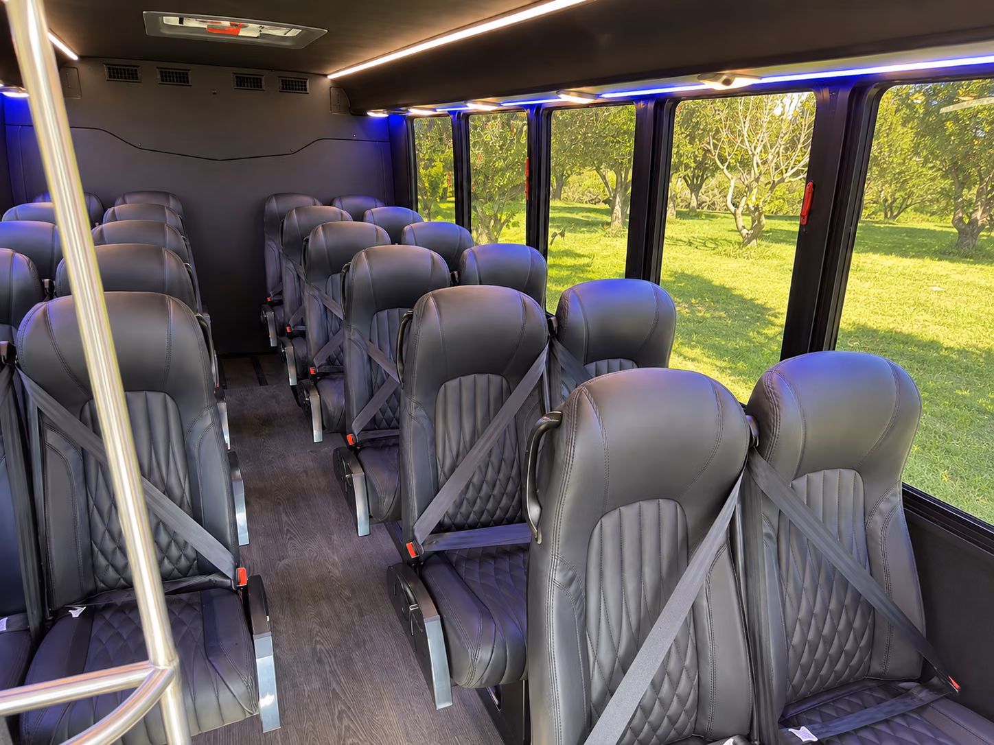 palm bay 20 passenger minibus inside