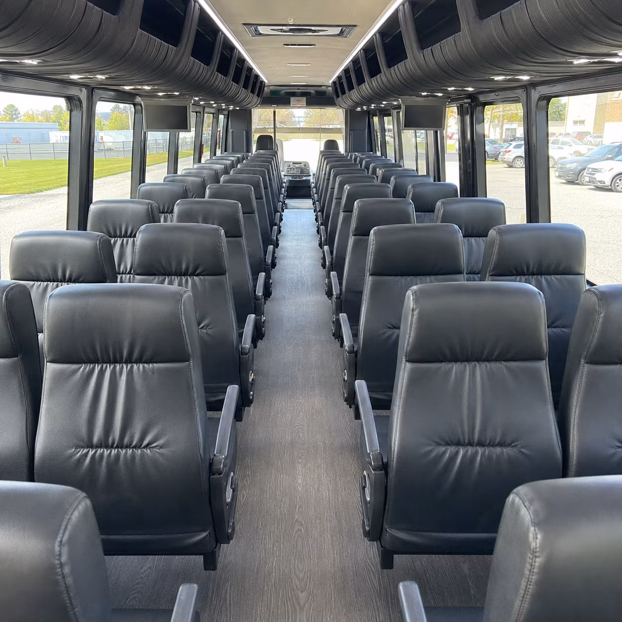 palm bay 25 passenger minibus inside