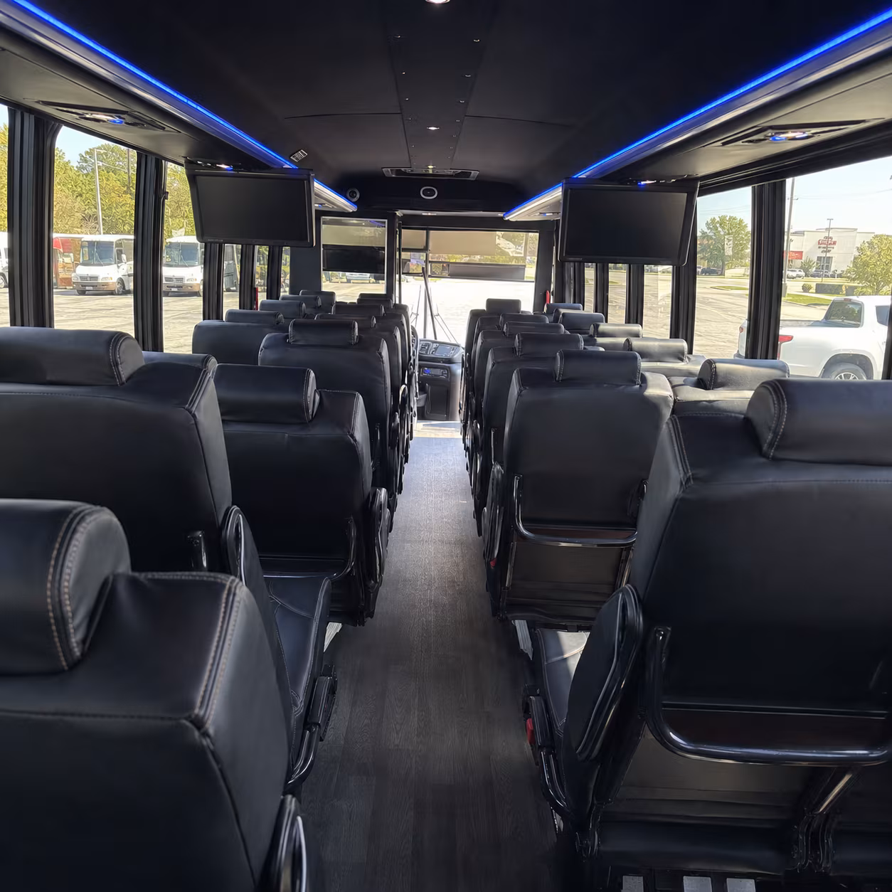 palm bay 28 passenger minibus inside