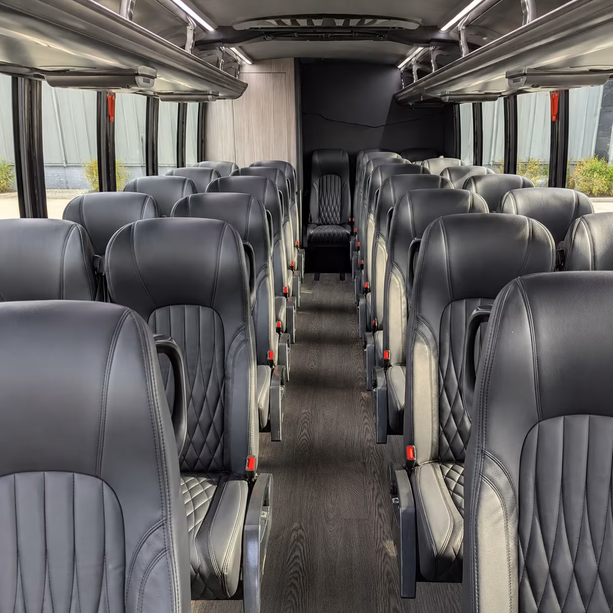 palm bay 28 passenger minibus interior