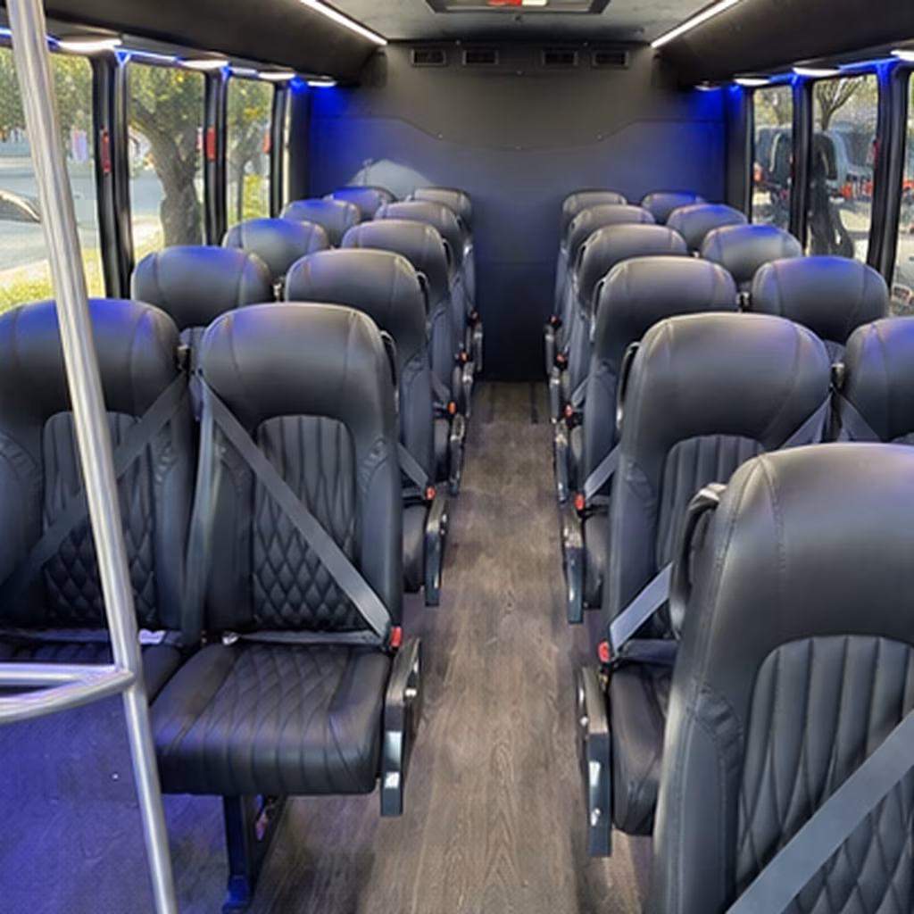 palm bay 30 passenger minibus inside