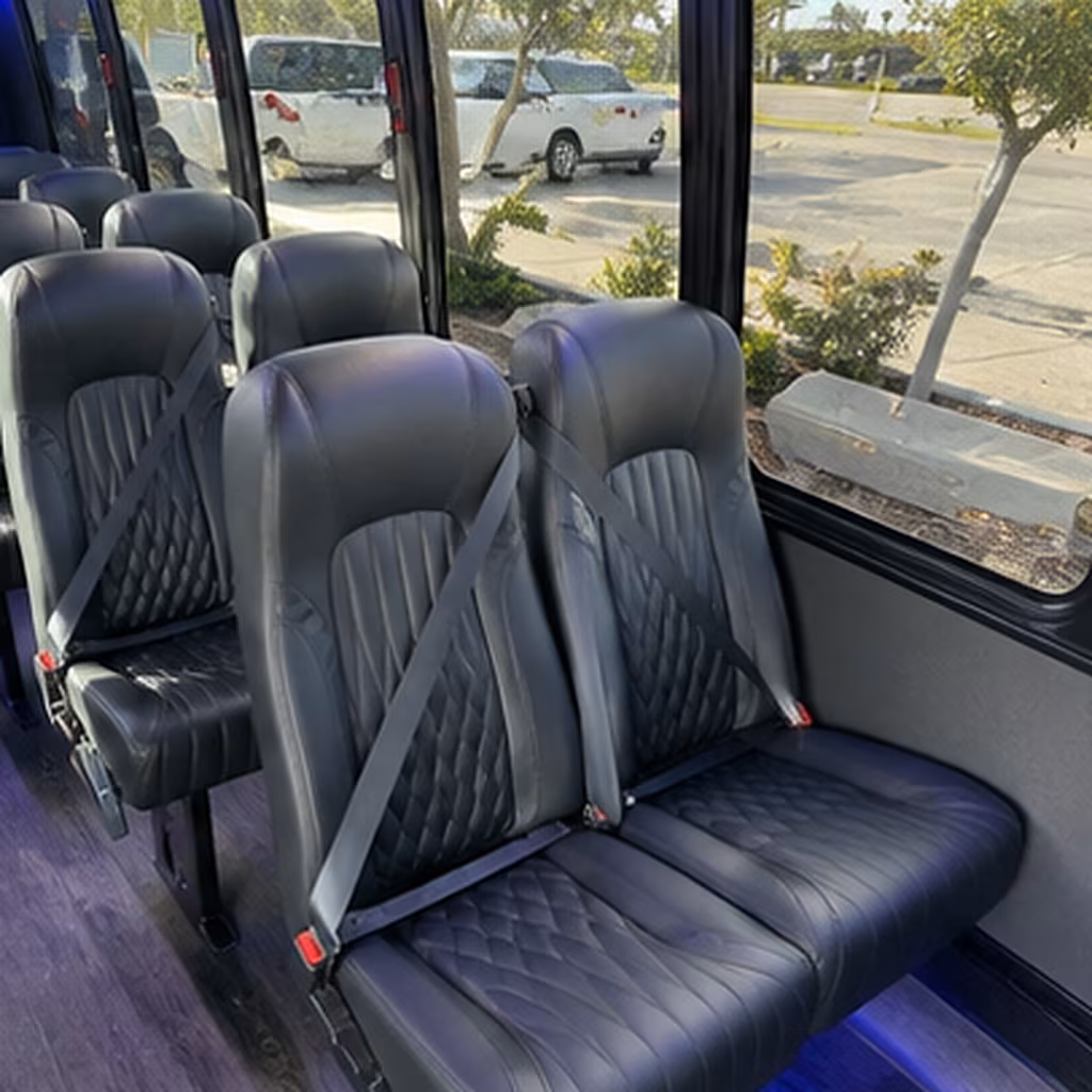 palm bay 30 passenger minibus interior