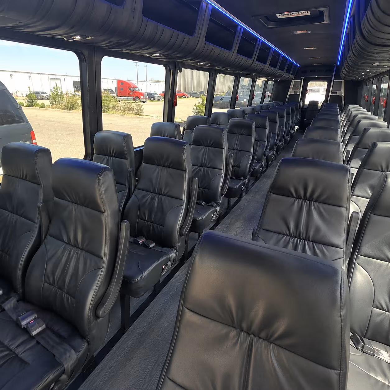 palm bay 35 passenger minibus inside