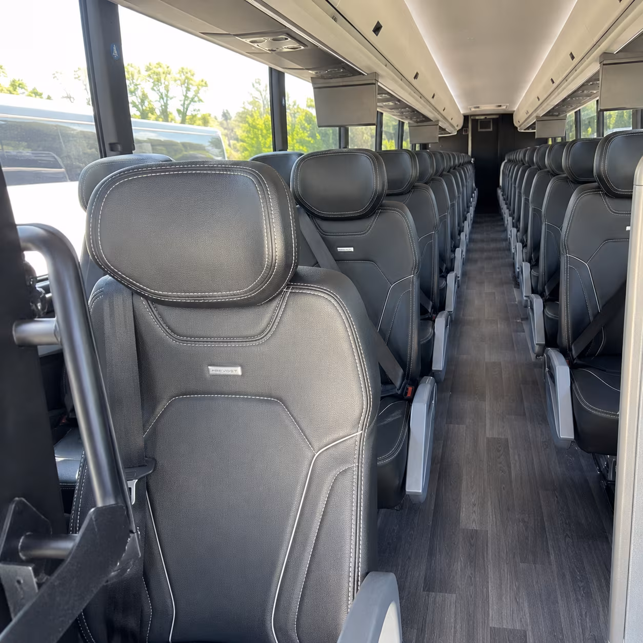 palm bay 47 passenger charter bus interior