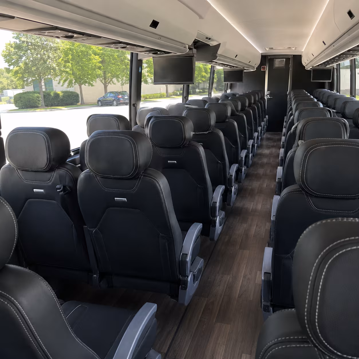 palm bay 56 passenger charter bus interior