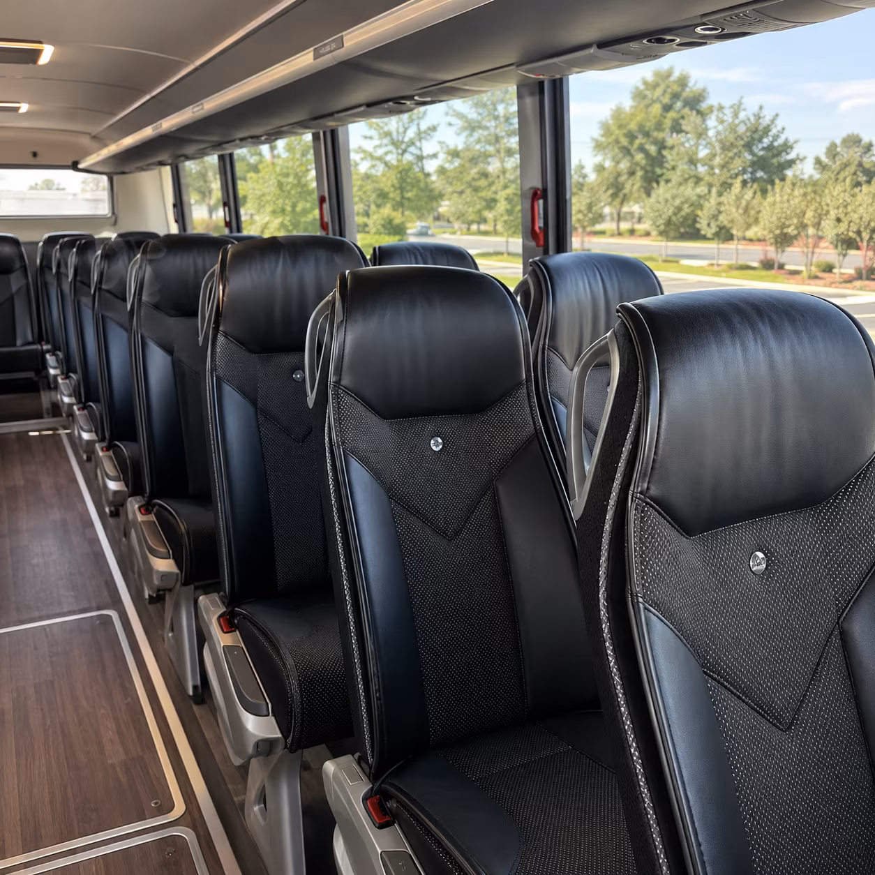 palm bay charter bus inside