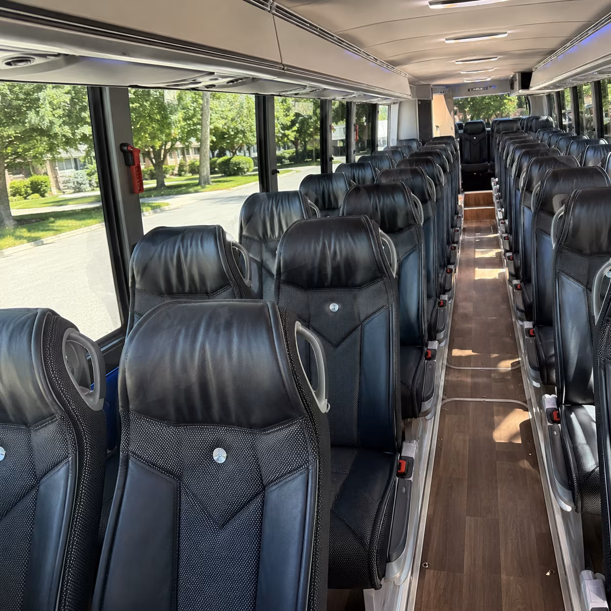 palm bay charter bus interior