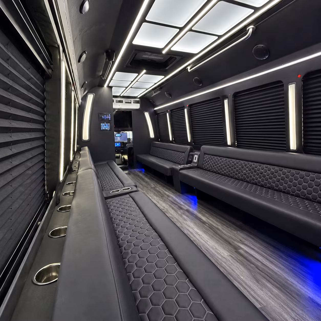 palm bay party bus interior