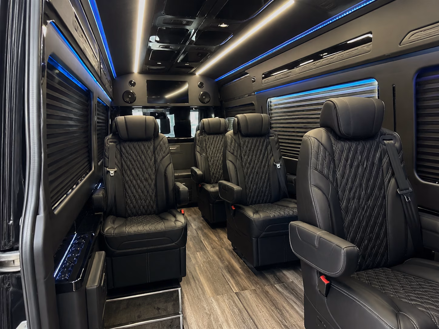 palm bay sprinter van with driver inside