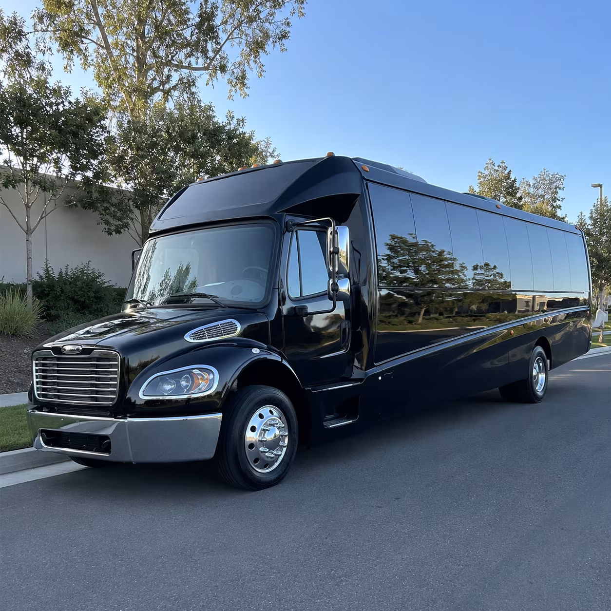 shuttle buses for wedding guests between palm bay hotels and venues